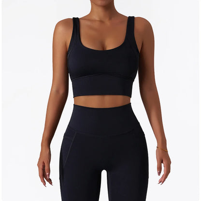 Women's Seamless High-Waist Leggings & Sports Bra Set