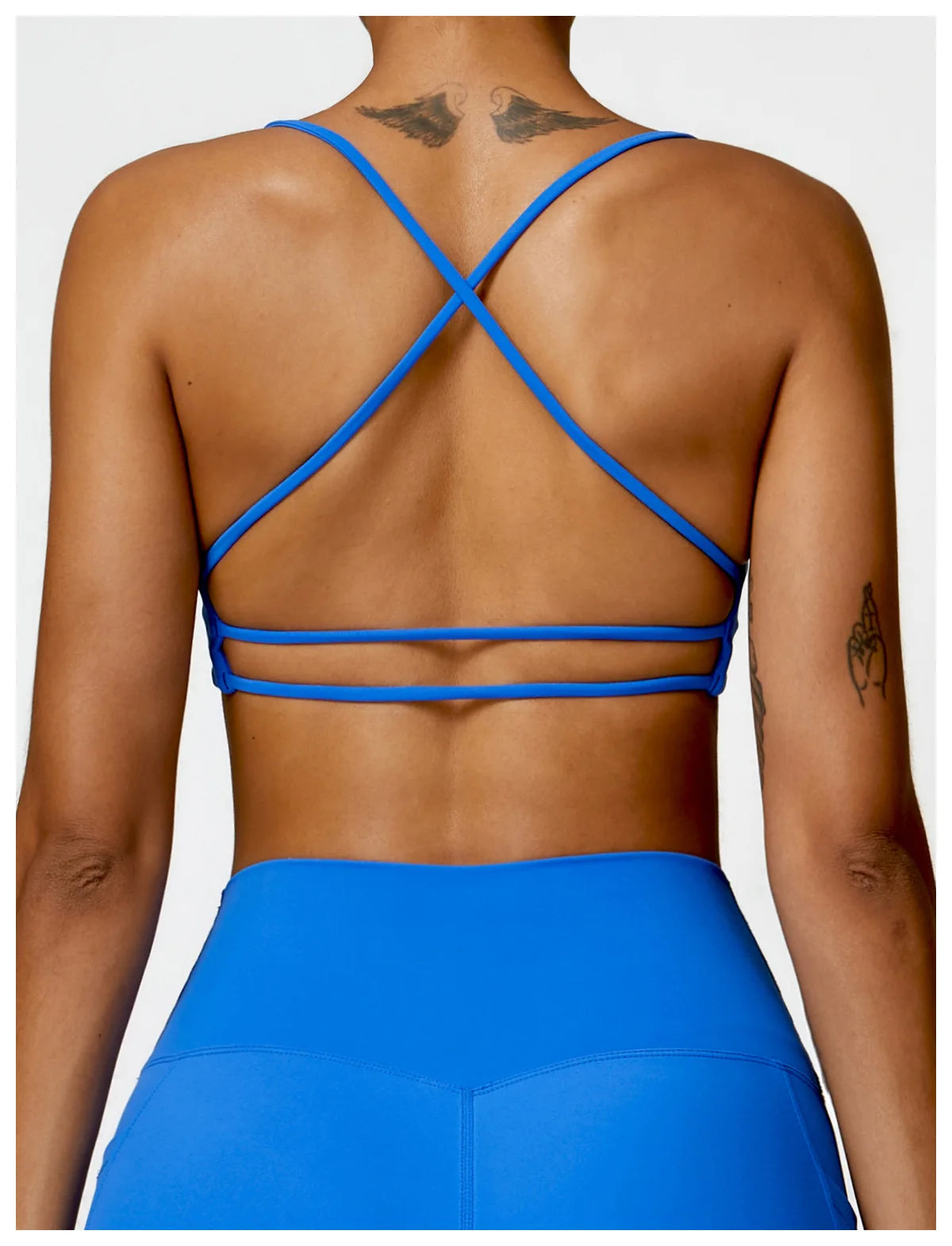 Women's Cross Gathered Seamless Sports Bra