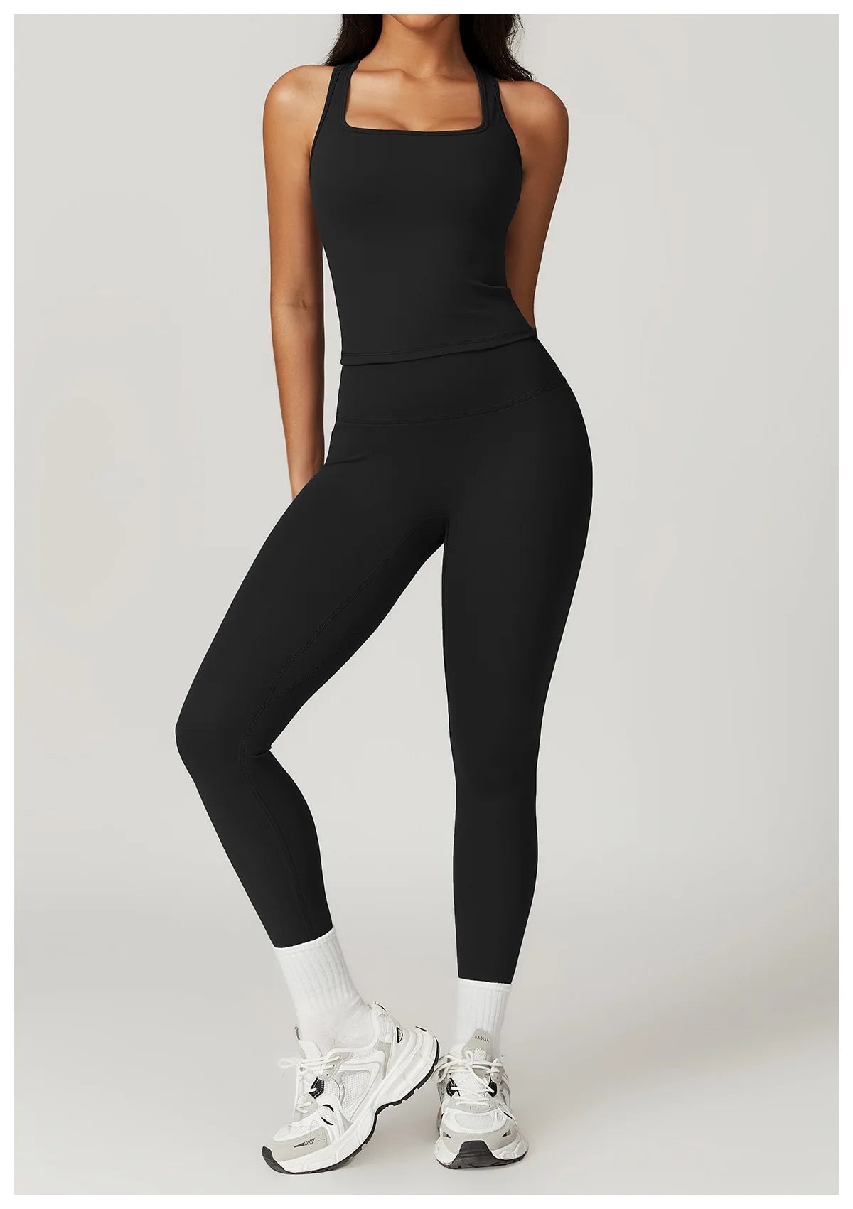 Push-Up Tank Top & High-Waist Leggings Set