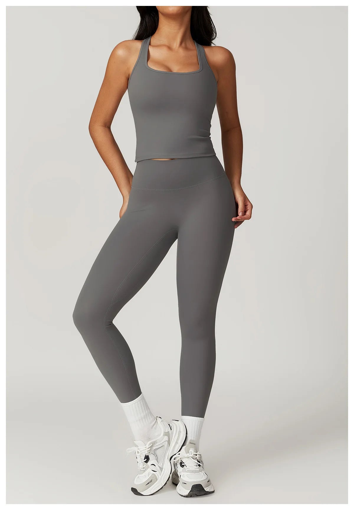 Push-Up Tank Top & High-Waist Leggings Set