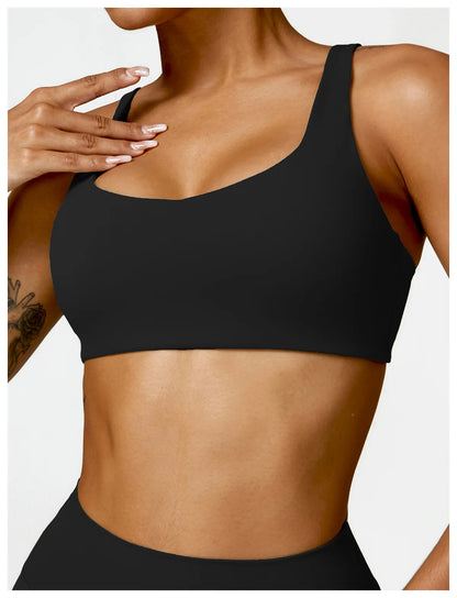 Women's Seamless High-Impact Push-Up Sports Bra