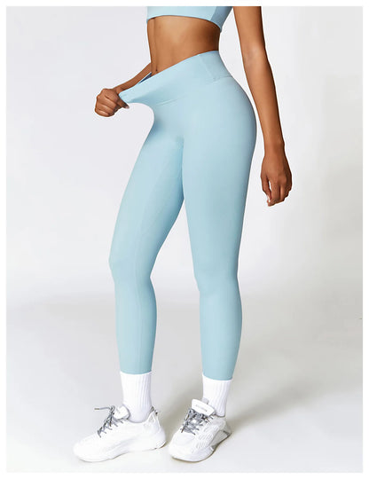 Seamless Crop Top & High-Waist Leggings Set