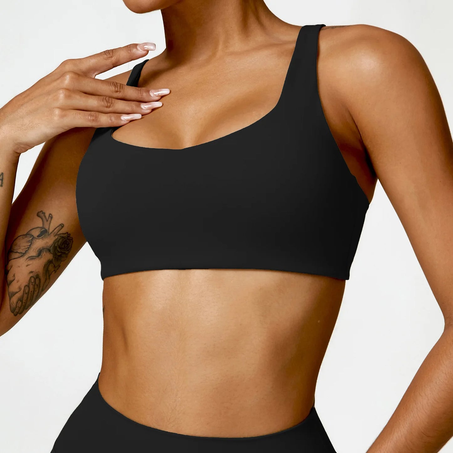 Women's Seamless High-Impact Push-Up Sports Bra