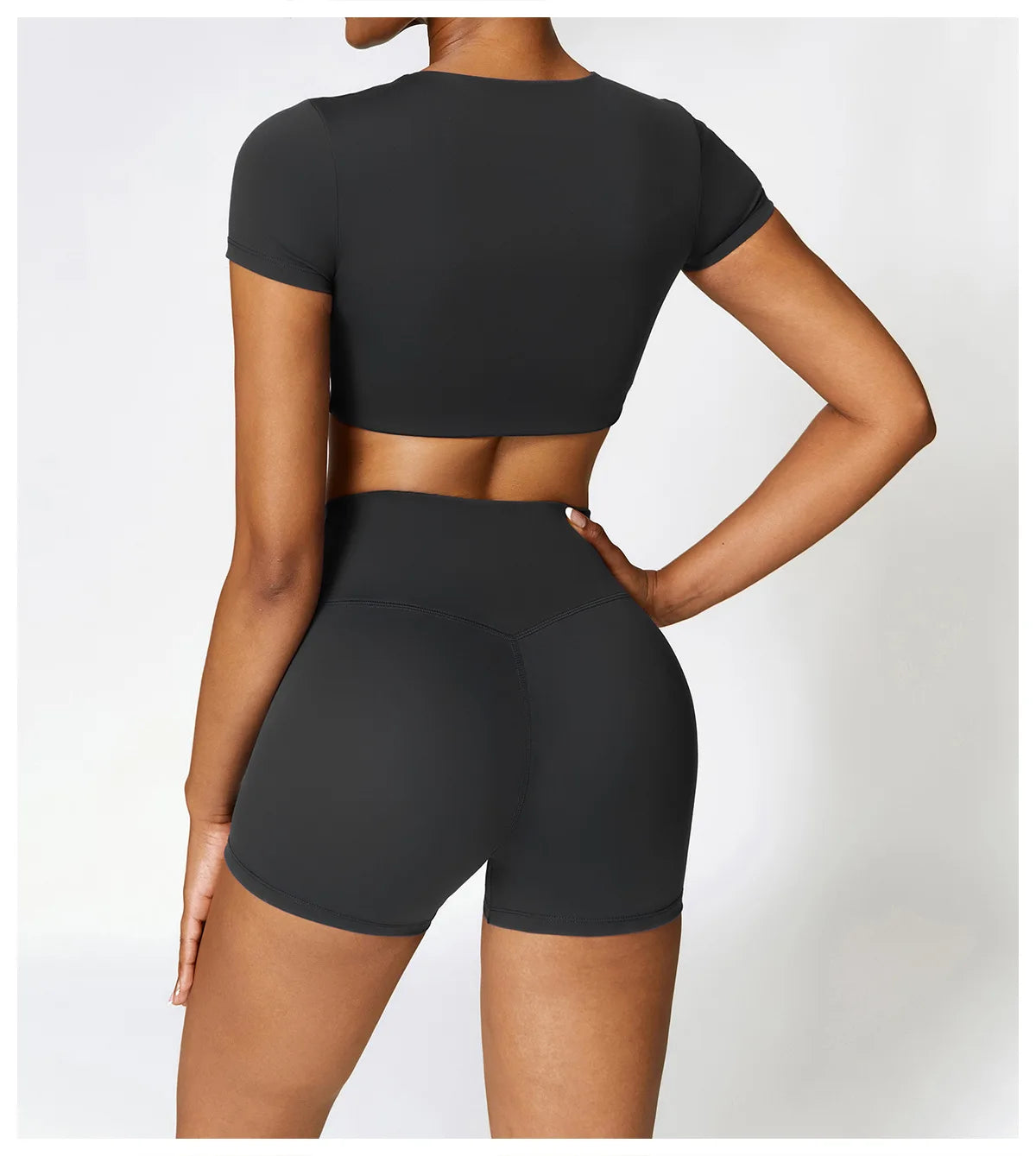 Seamless Crop Top & High-Waist Short Set