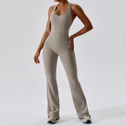 Women's Training Jumpsuit – Stretch Fit Push-Up Workout Bodysuit