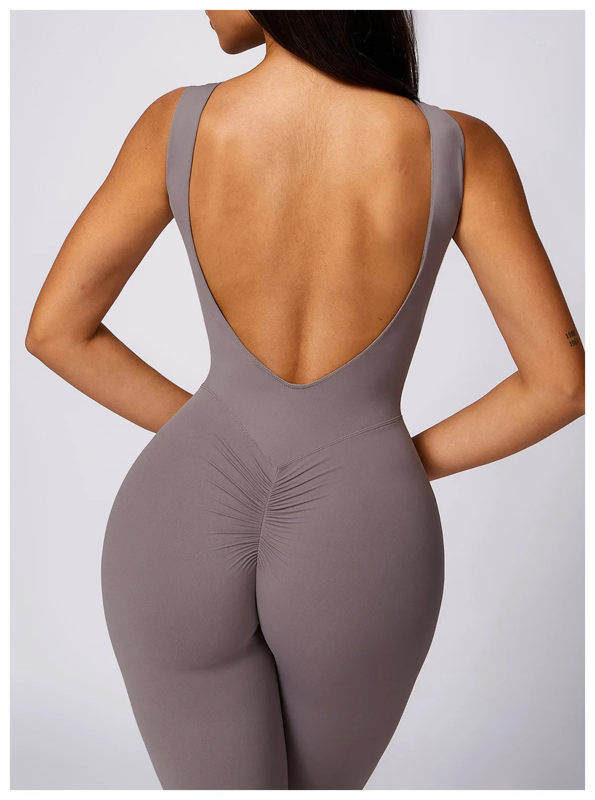 Women's Stretch V-Back Sports Jumpsuit