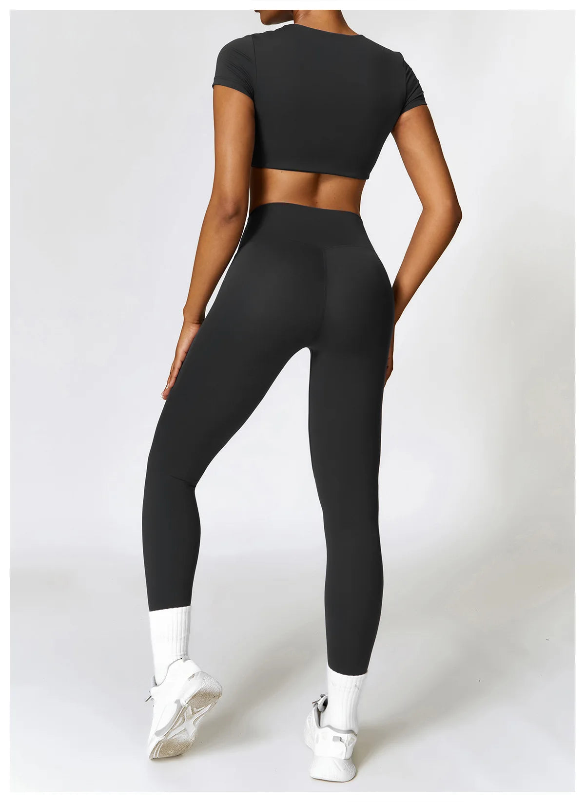 Seamless Crop Top & High-Waist Leggings Set