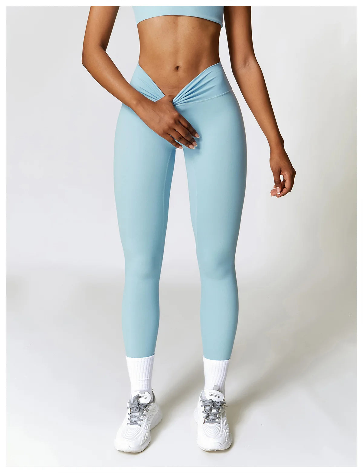 Seamless Crop Top & High-Waist Leggings Set