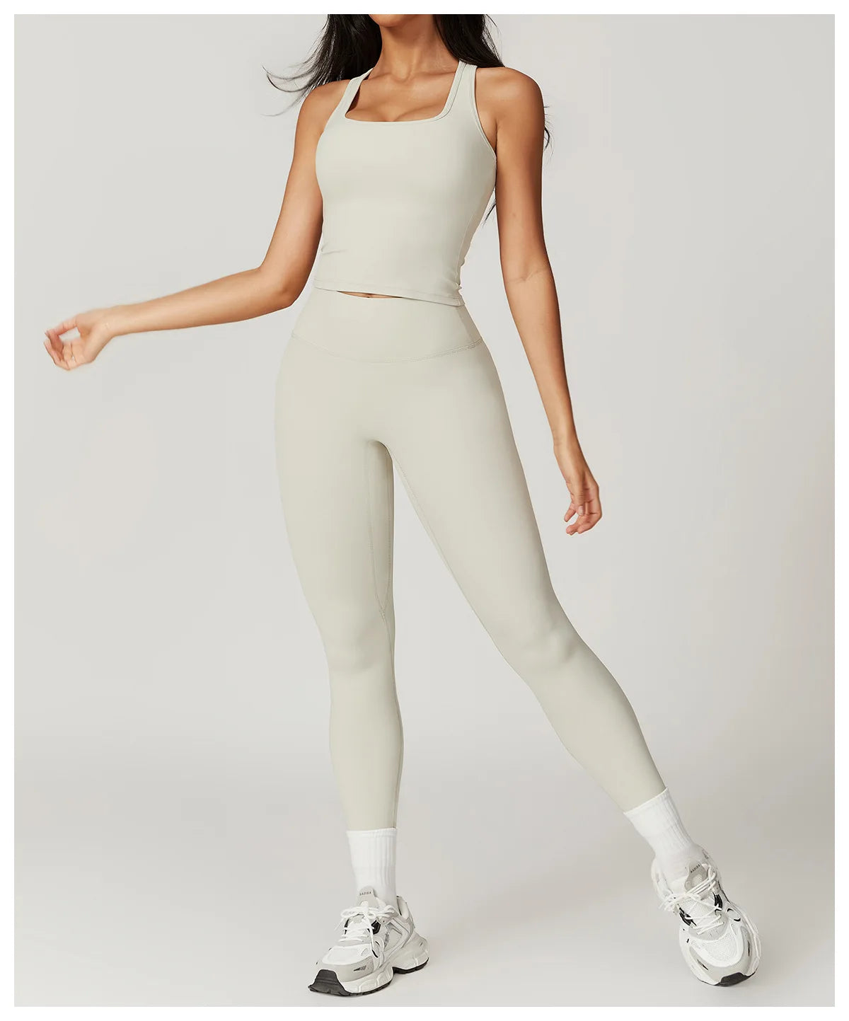 Push-Up Tank Top & High-Waist Leggings Set