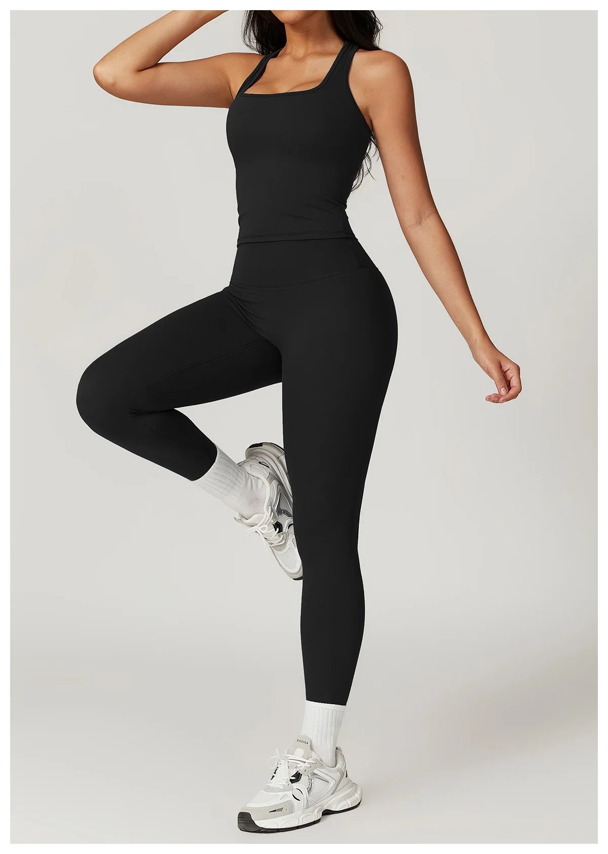 Push-Up Tank Top & High-Waist Leggings Set