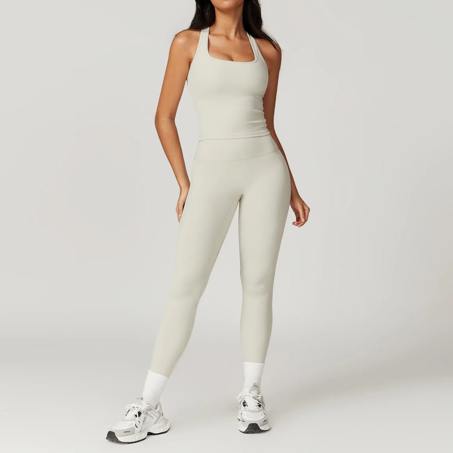 Push-Up Tank Top & High-Waist Leggings Set