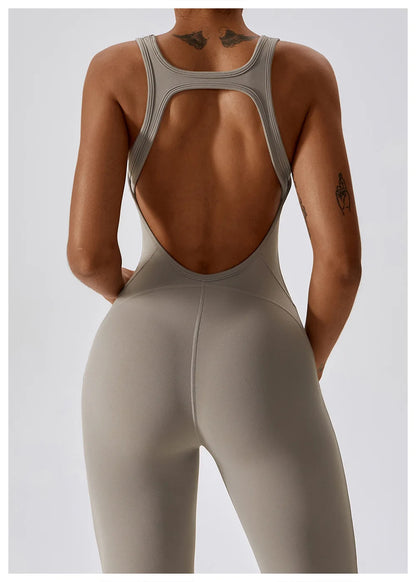 Women's Training Jumpsuit – Stretch Fit Push-Up Workout Bodysuit