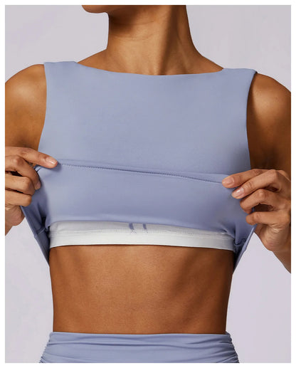 Women's Seamless Medium-Support Padded Sports Bra