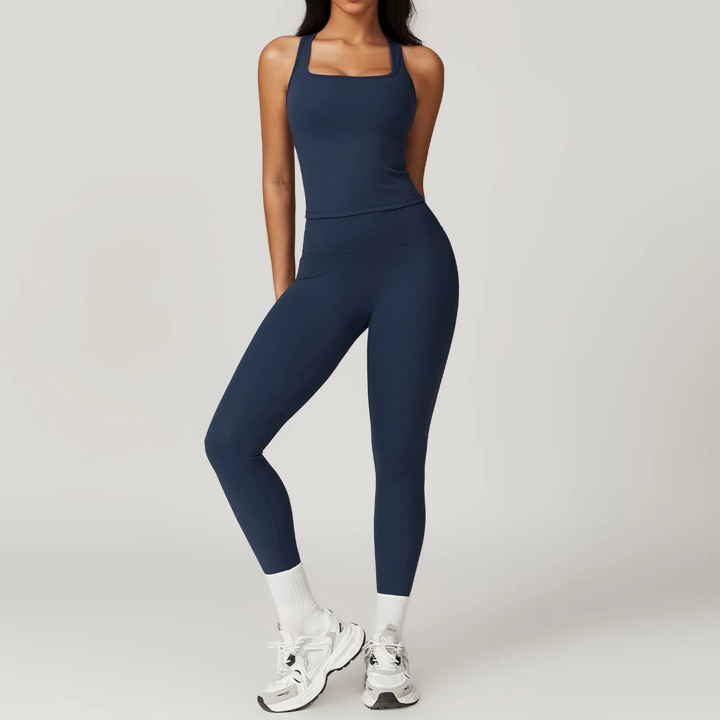 Push-Up Tank Top & High-Waist Leggings Set