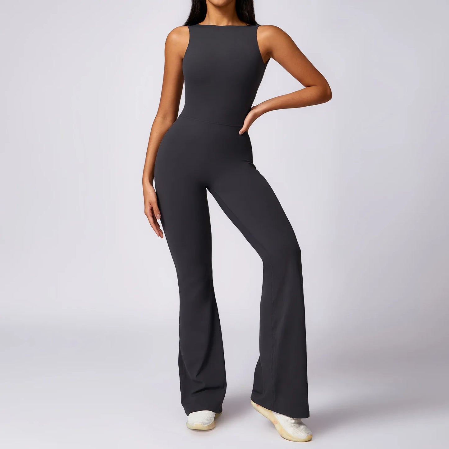 Women's Stretch V-Back Sports Jumpsuit