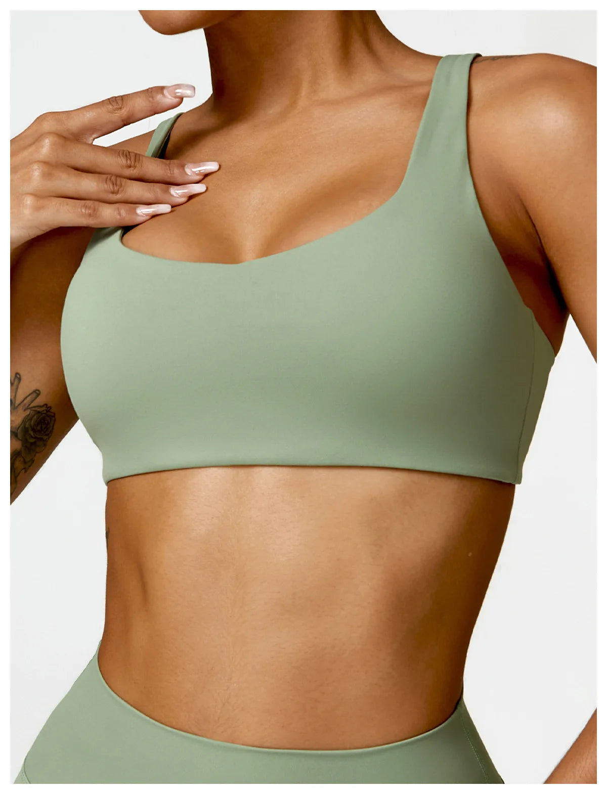 Women's Seamless High-Impact Push-Up Sports Bra