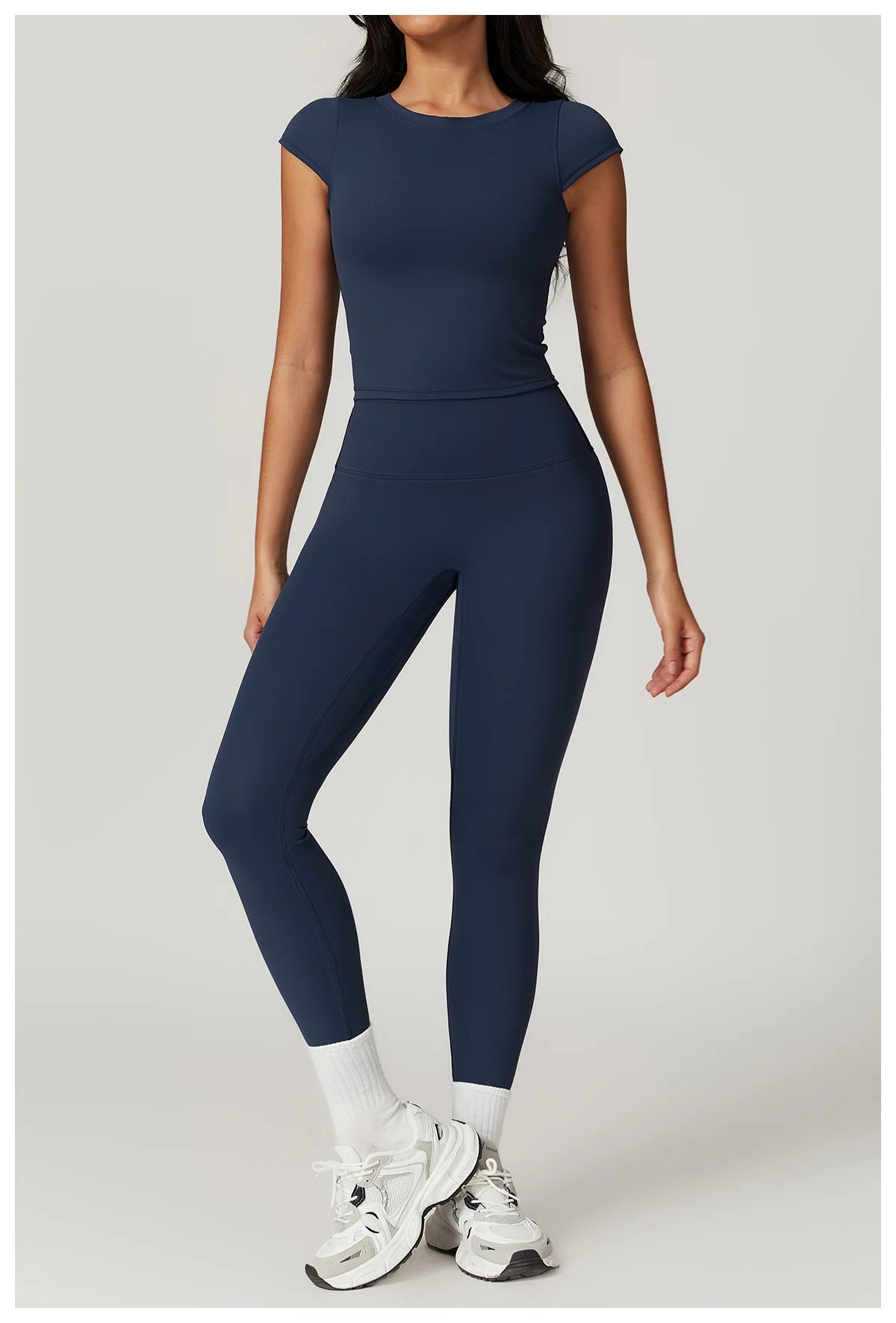 Push-Up Crop Top & High-Waist Leggings Set