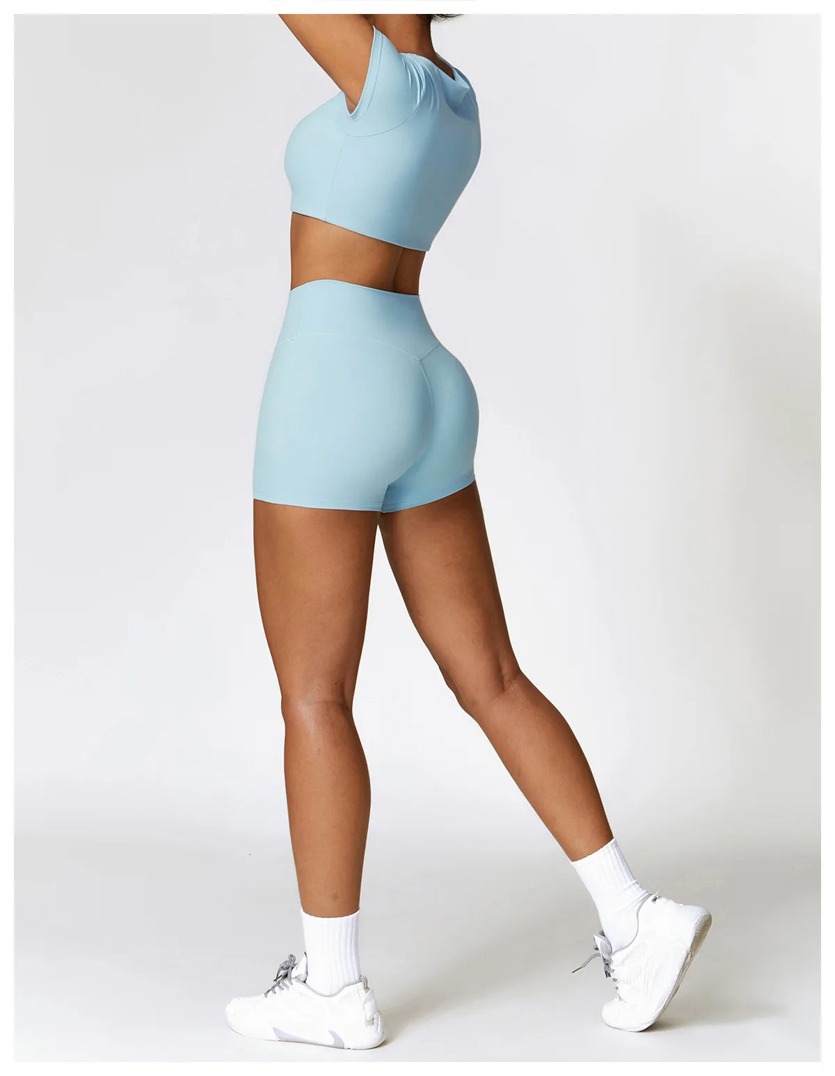 Seamless Crop Top & High-Waist Short Set