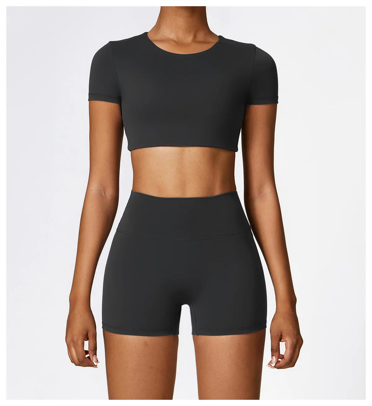 Seamless Crop Top & High-Waist Short Set